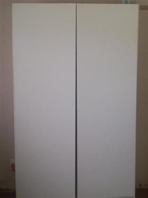 2 Door white closet for sale