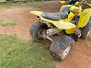 Suzuki LTZ 250 stripping for spares. Meyerton bike scrapyard new and secondhand spares.