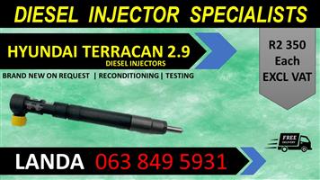 HYUNDAI TERRACAN 2.9 DIESEL INJECTORS FOR SALE OR RECON WITH WARRANTY 