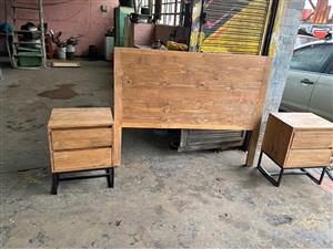 Bedside tables and headboard
