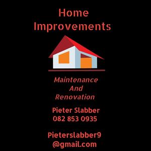 Home improvements and renovations