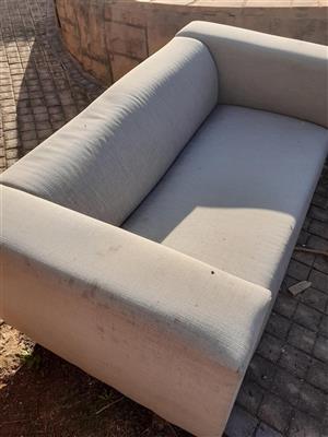 Grey two seater couch