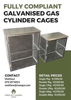 Galvanized Safety Gas Cages