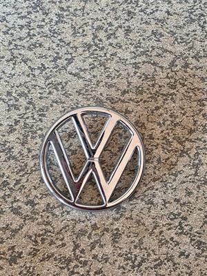 Genuine VW Golf Mk1 / Caddy 95mm Chrome Front Grille Badge