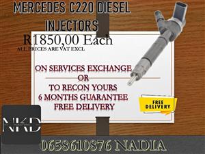 MERCEDES C220 DIESEL INJECTORS /FOR SALE OR RECON SERVICE