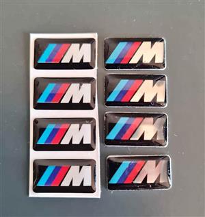 B-M-W Motorsport gel badges stickers emblems.