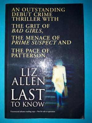 The Last To Know - Liz Allen. 
