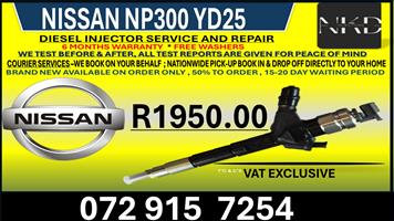 Nissan Np300 yd25 Diesel Injectors 