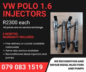 VW POLO 1.6 INJECTORS FOR SALE WITH WARRANTY 