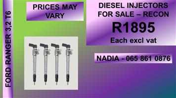 FORD RANGER 3.2 T6 DIESEL INJECTORS FOR SALE OR TO RECON NATIONWIDE