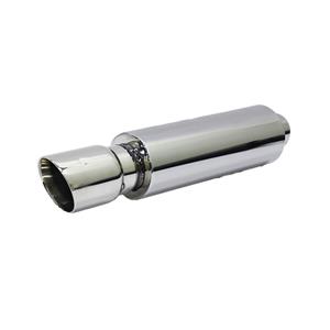 Stainless Steel Backbox Booster - 90mm Single Angled Tip