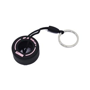 Keyring with F1 Rubber Tyre Design (Pink)
