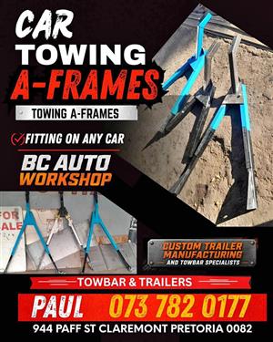 Car towing a frame for sale 