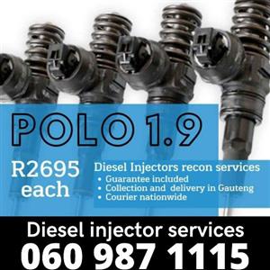 Volkswagen polo 1.9 diesel injectors for sale with warranty 