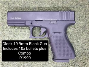 Glock 19 9mm Blank Gun Combo 