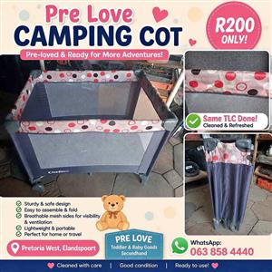 Camping cot bed for sale