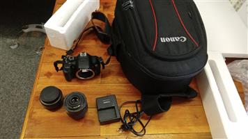 Cannon eos 700d camera plus 2 lenses , Cannon bag and all accessories 