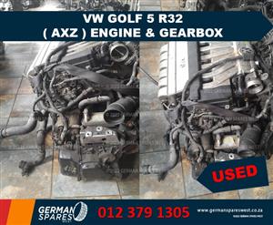 VW GOLF 5 R32 ( AXZ ) ENGINE AND GEARBOX – USED FOR SALE  
