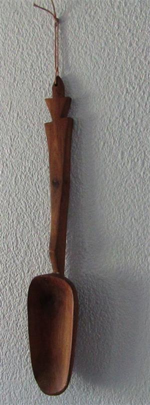Hand Carved Rustic Wooden Speen