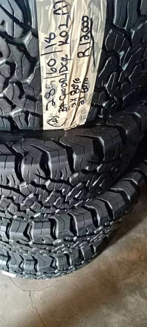 Set of 4x BF Goodridge ko2 AT tyres