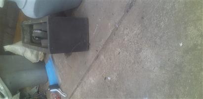 Garden pots and statue 