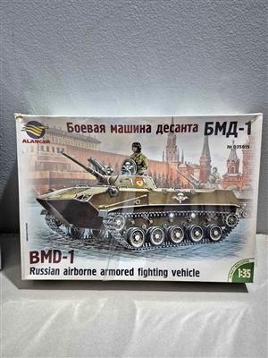 Alanger brand 1:35 scale plastic model kit of the BMD-1 Russian Airborne Armored Fighting Vehicle