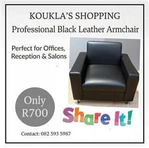 Black Single Seater  Couch 