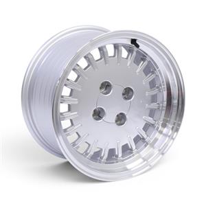 15″ M8614 4/100 & 4/114 Silver Machine Lip Alloy Wheels