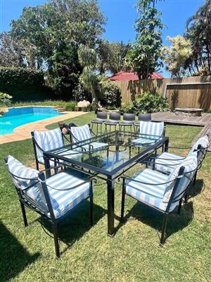 Wrought iron patio suite