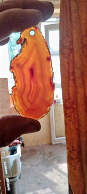 Red agate pendant