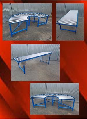 Gravity roller conveyors, we manufacture tp specifications, any width, any lengt