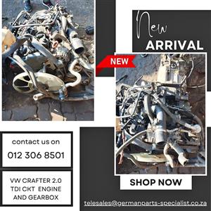 VW Crafter 2.0 TDI CKT Engine And Gearbox FOR SALE 