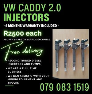 VW CADDY 2.0 INJECTORS FOR SALE WITH WARRANTY INCLUDED 