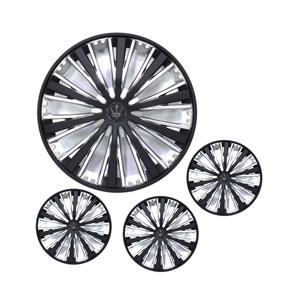 14″ Wheel Caps with Black Fan Design (set of 4)
