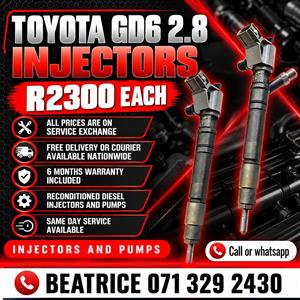 TOYOTA GD6 2.8 INJECTORS FOR SALE WITH WARRANTY 