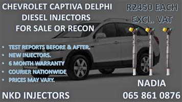 CHEVROLET CAPTIVA DIESEL INJECTORS FOR SALE.REBUILT AND TESTED
