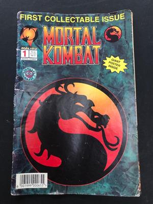 Mortal Kombat Comic book - 1st Collectable local issue for sale  Cape Town - Northern Suburbs