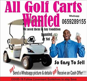 Golf Carts Wanted Running or Not