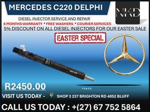 Mercedes C220 Delphi Diesel Injectors on recondition