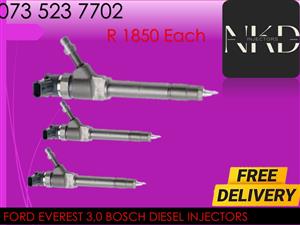 Ford Everest 3.0 Bosch Diesel injectors 