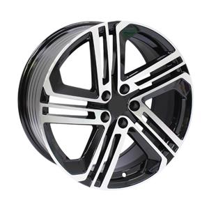 17″ GR5211 5/100 Black Machine Face Alloy Wheels