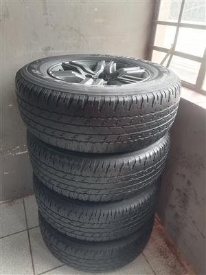 Toyota Hilux gd6 Mag Rims (WITH USED TYRES)