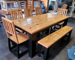 Outdoor and indoor wooden furniture