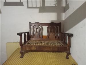 Antique rare Tambotie wooden lounge set