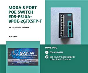 MOXA 8 PORT POE SWITCH EDS-P510A- 8POE-2GTXSFP-T