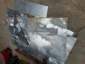 Galvanized flat steel sheet