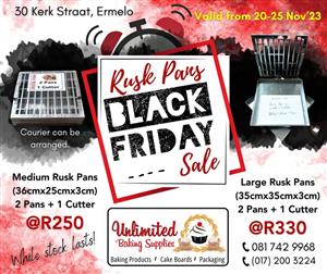 Rusk Pans for Sale - Beskuit Panne te Koop
