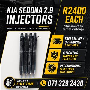 KIA SEDONA 2.9 INJECTORS FOR SALE WITH WARRANTY 