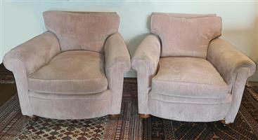 Pair of vintage club chairs
