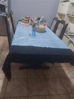 Dining room table with 4 chairs and 3 piece divider set